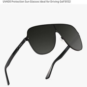 Max Juli Men’s Polarized Black Sunglasses - For big/ larger heads